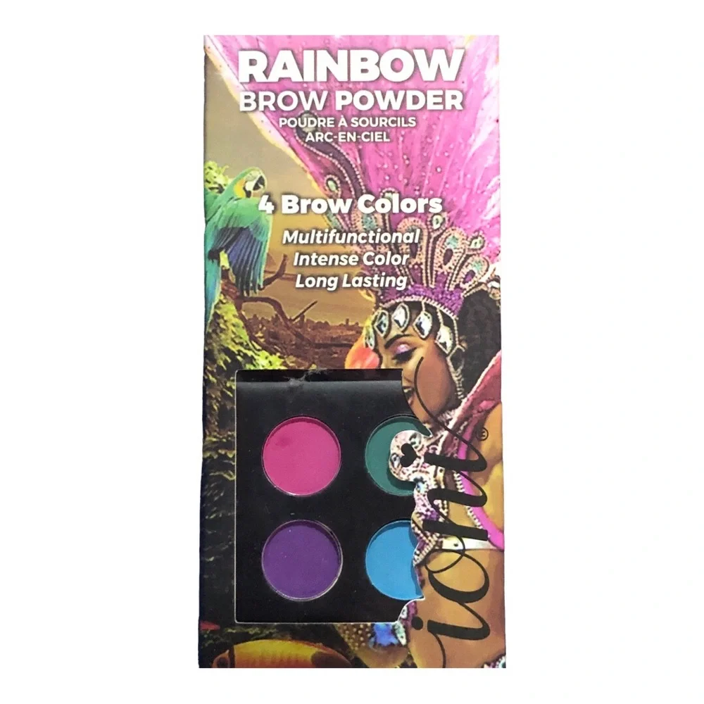 4quad Rainbow vibrant‎ carnival vibrant colors brow powder palette new Free